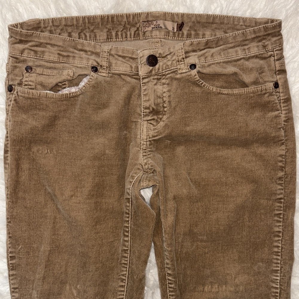 Prana Low-Rise Corduroy Skinny Stretch Pants, Size 2 - Picture 4 of 16